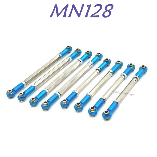 MN MODEL MN168 RC Car Upgrade part Metal Connect Rods blue