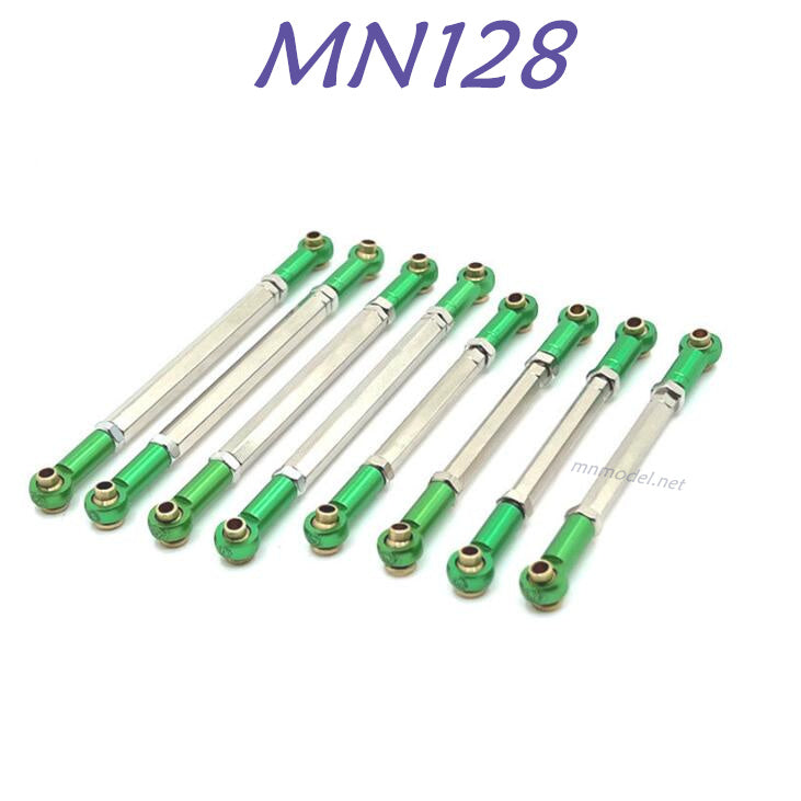 MN MODEL MN168 RC Car Upgrade part Metal Connect Rods green