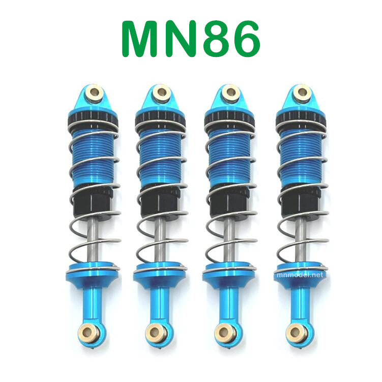 MN MODEL MN86 RC Car Upgrade parts Metal Oil Shock blue