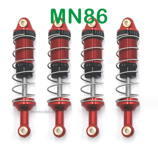 MN MODEL MN86 RC Car Upgrade parts Metal Oil Shock red