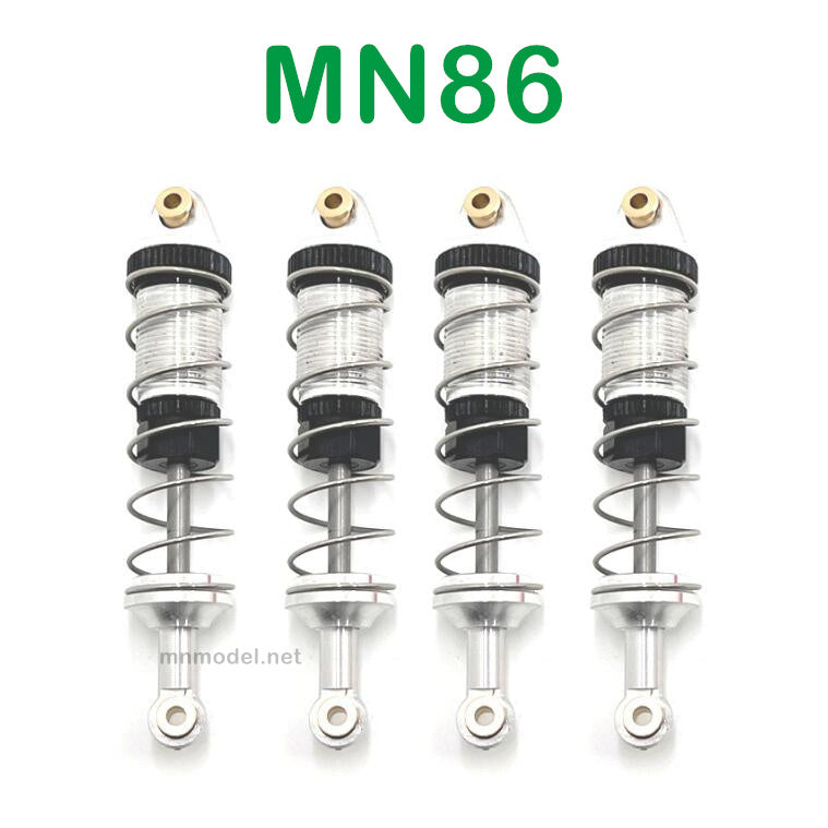 MN MODEL MN86 RC Car Upgrade parts Metal Oil Shock silver