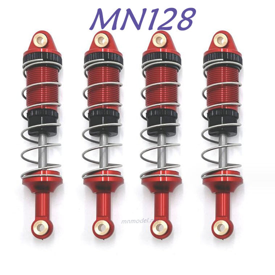 MN MODEL MN168 RC Car Upgrade part Metal Shock red