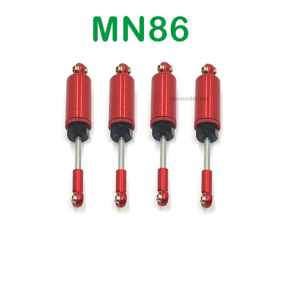 MN MODEL MN86 RC Car Upgrade parts Hydraulic pressure Shock red