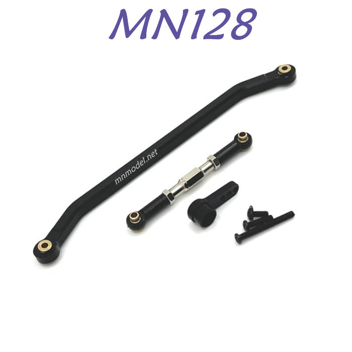 MN MODEL MN168 RC Car Upgrade part Metal Steering Connect Rods black