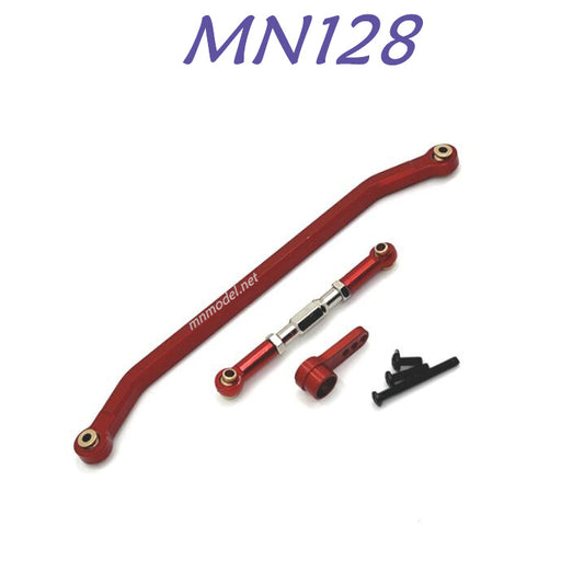 MN MODEL MN168 RC Car Upgrade part Metal Steering Connect Rods red