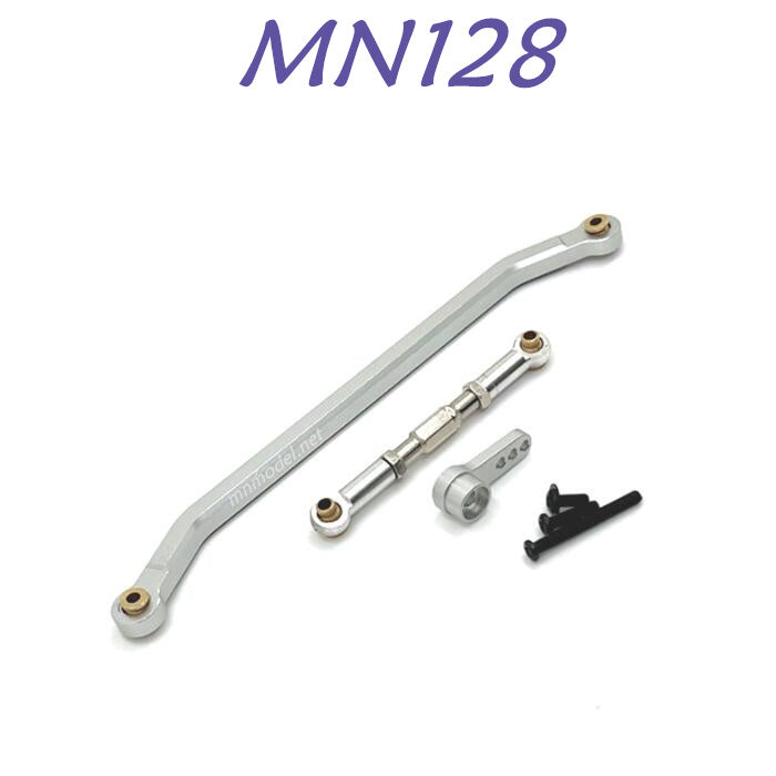 MN MODEL MN168 RC Car Upgrade part Metal Steering Connect Rods silver