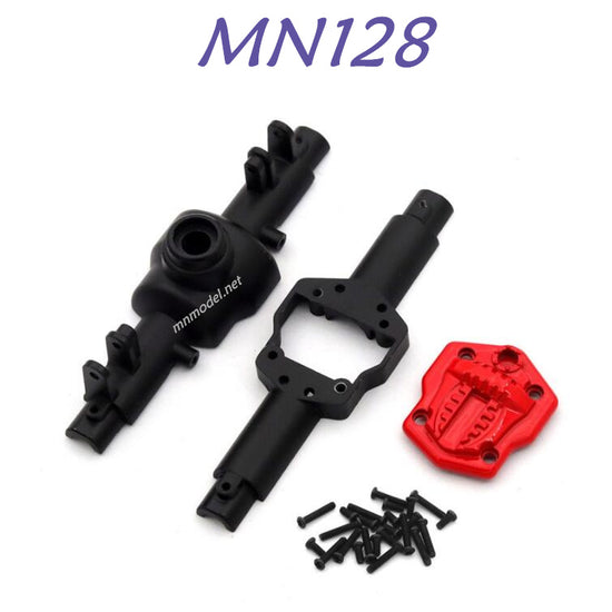 MN MODEL MN168 RC Car Upgrade part Metal Front and Rear Gearbox Cover black