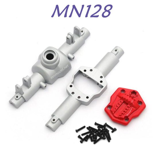 MN MODEL MN168 RC Car Upgrade part Metal Front and Rear Gearbox Cover  silver