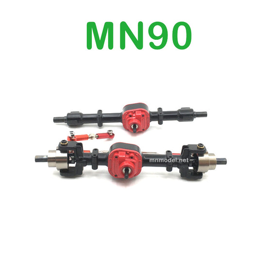 MN MODEL MN90 RC Car Upgrade Parts Metal Front and Rear Axle Assembly black