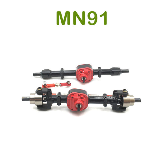 Upgrade parts For MN MODEL MN91 RC Racing Car Metal Front and Rear Axle Assembly blCK