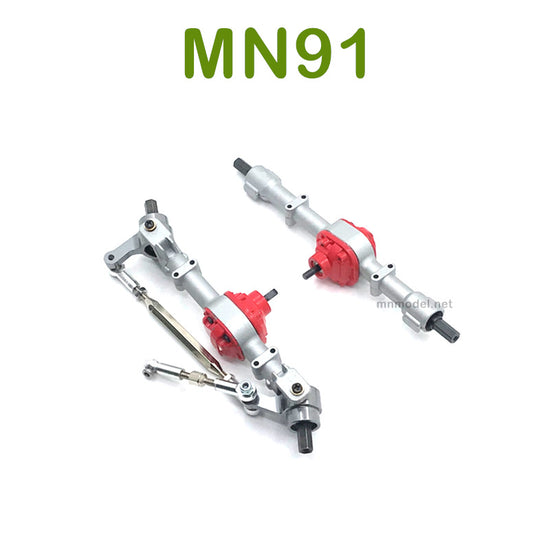 Upgrade parts For MN MODEL MN91 RC Racing Car Metal Front and Rear Axle Assembly SILVER