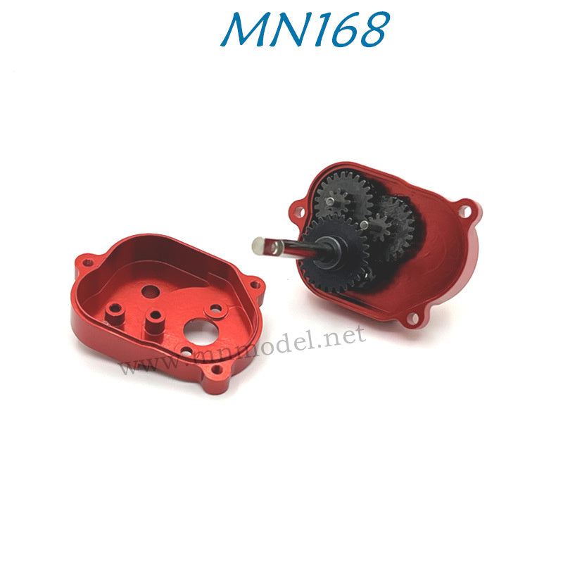 Upgrade Of MN MODEL MN168 RC Car Parts Metal Middle Gear Box Assembly red 2