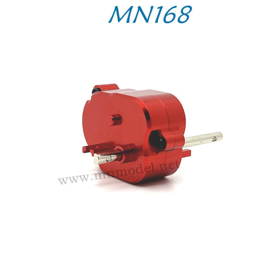 Upgrade Of MN MODEL MN168 RC Car Parts Metal Middle Gear Box Assembly red