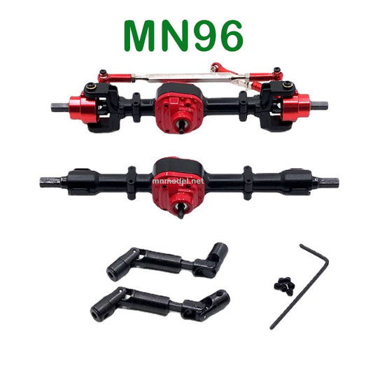 Upgrade parts of MN MODEL MN96 RC Car Front and Rear Axle Assembly and Transmission Shaft black