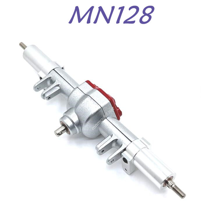 MN MODEL MN128 RC Car Upgrade part Metal Rear Axle Assembly silver