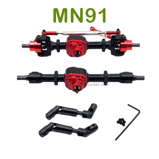 Upgrade parts For MN MODEL MN91 RC Racing Car Front and Rear Axle Assembly and Transmission Shaft black