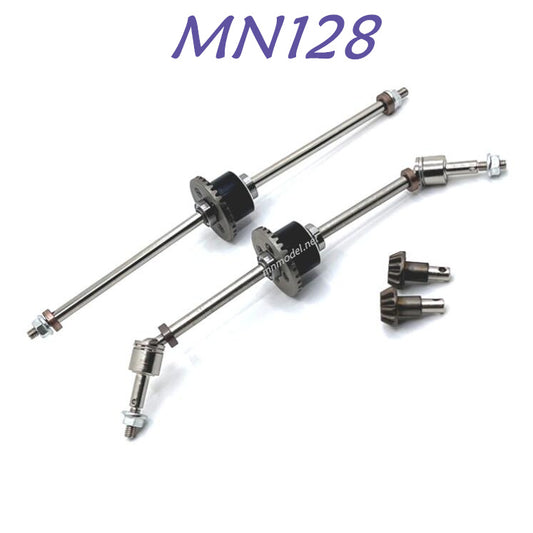 MN MODEL MN128 RC Car Upgrade part Metal Rear and Front Axle Shaft kit