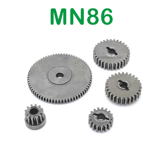 MN MODEL MN86 RC Car Upgrade parts Central Rear Gearbox Gear Kit