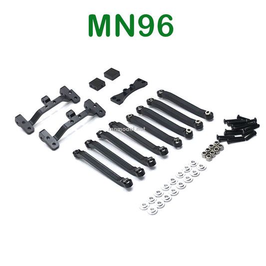 Upgrade parts of MN MODEL MN96 RC Car Connect Rod and Connect Rod seat black