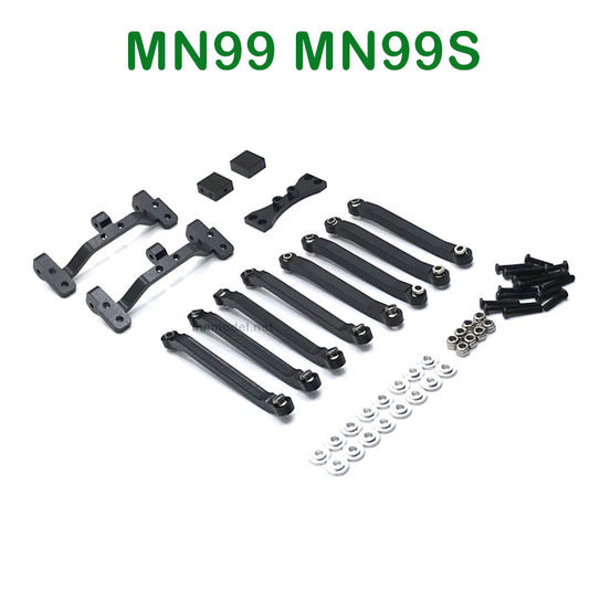 Upgrades Parts of MN MODEL MN99 MN99S RC Car Connect Rod and Connect Rod seat black