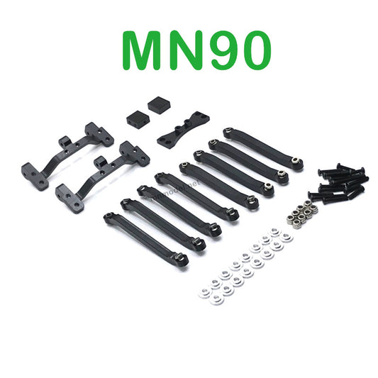 Upgrade Parts Of MN MODEL MN90 RC Car Connect Rod and Connect Rod seat black