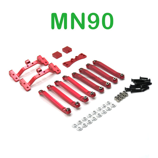 Upgrade Parts Of MN MODEL MN90 RC Car Connect Rod and Connect Rod seat red