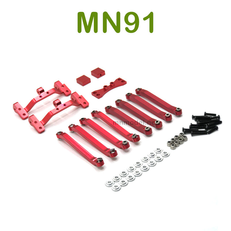 Upgrade parts For MN MODEL MN91 RC Racing Car Connect Rod and Connect Rod seat red