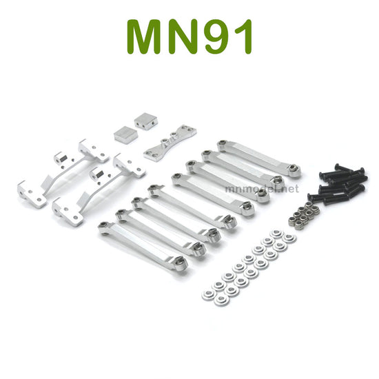 Upgrade parts For MN MODEL MN91 RC Racing Car Connect Rod and Connect Rod seat silver