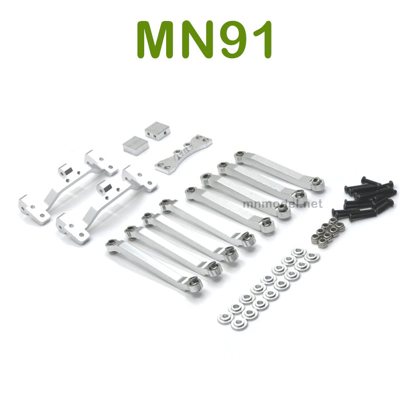 Upgrade parts For MN MODEL MN91 RC Racing Car Connect Rod and Connect Rod seat silver