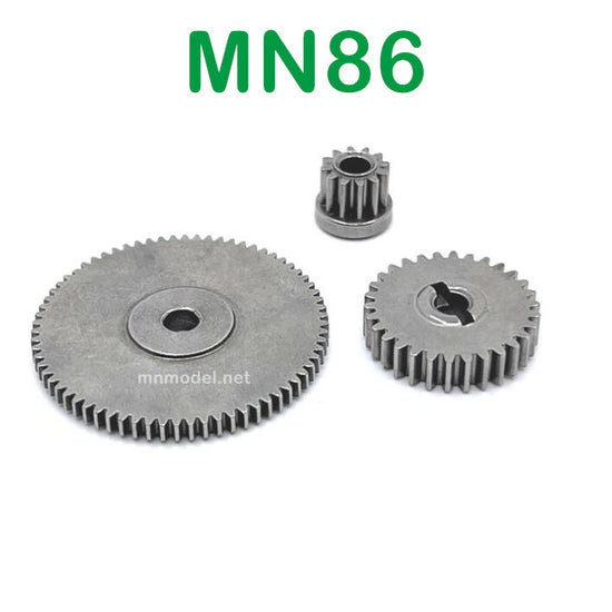 MN MODEL MN86 RC Car Upgrade parts Rear Gearbox Gear Kit