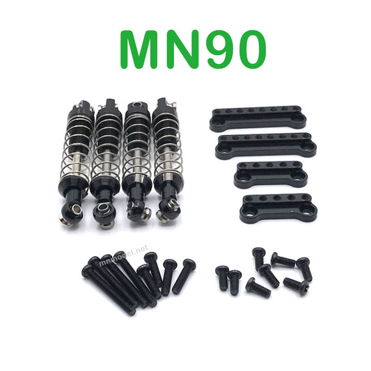 Upgrade Parts Of MN MODEL MN90 RC Car Metal Shock and Shock Seat black