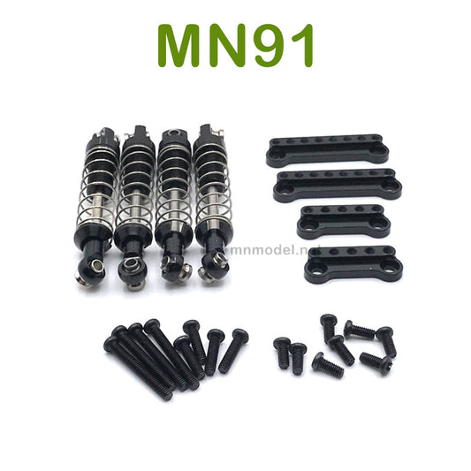 Upgrade parts For MN MODEL MN91 RC Racing Car Metal Shock and Shock Seat black