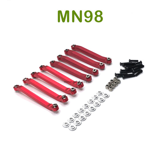 Upgrade MN MODEL MN98 RC Car parts Fixing Connect Rod RED