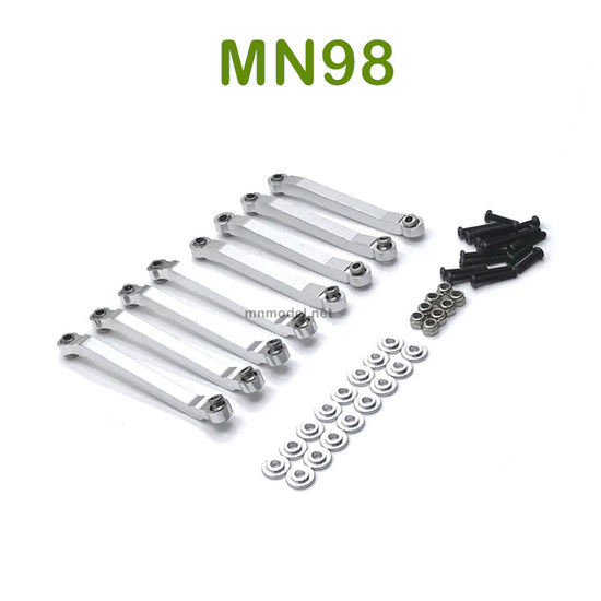 Upgrade MN MODEL MN98 RC Car parts Fixing Connect Rod SILVER