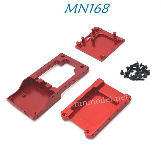 Upgrade Of MN MODEL MN168 RC Car Parts Metal Front and Rear Compartment Motor mount red