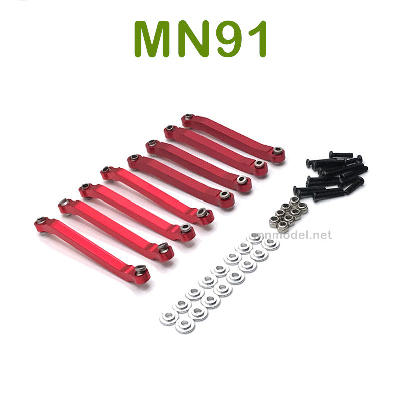 Upgrade parts For MN MODEL MN91 RC Racing Car Fixing Connect Rod red