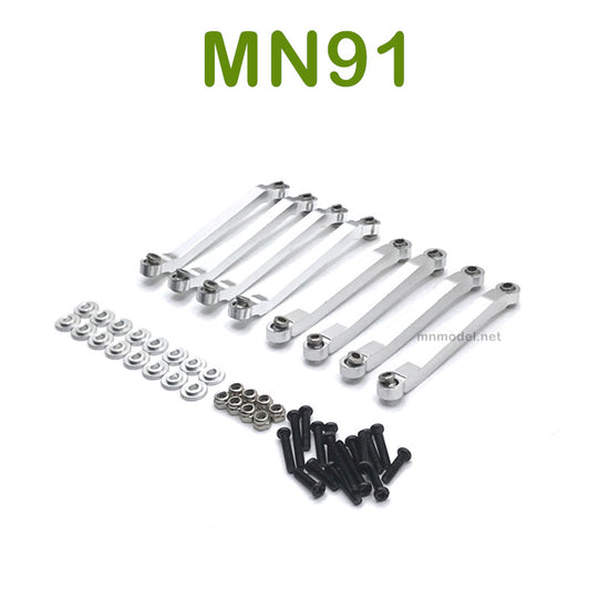 Upgrade parts For MN MODEL MN91 RC Racing Car Fixing Connect Rod silver