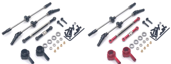 Upgrade parts of MN MODEL MN96 RC Car Front and Rear Axle Assembly and Connect Rods