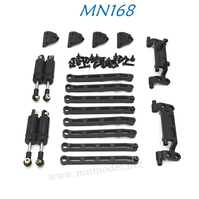 MN MODEL MN168 RC Car Parts Upgrade Metal Kit black