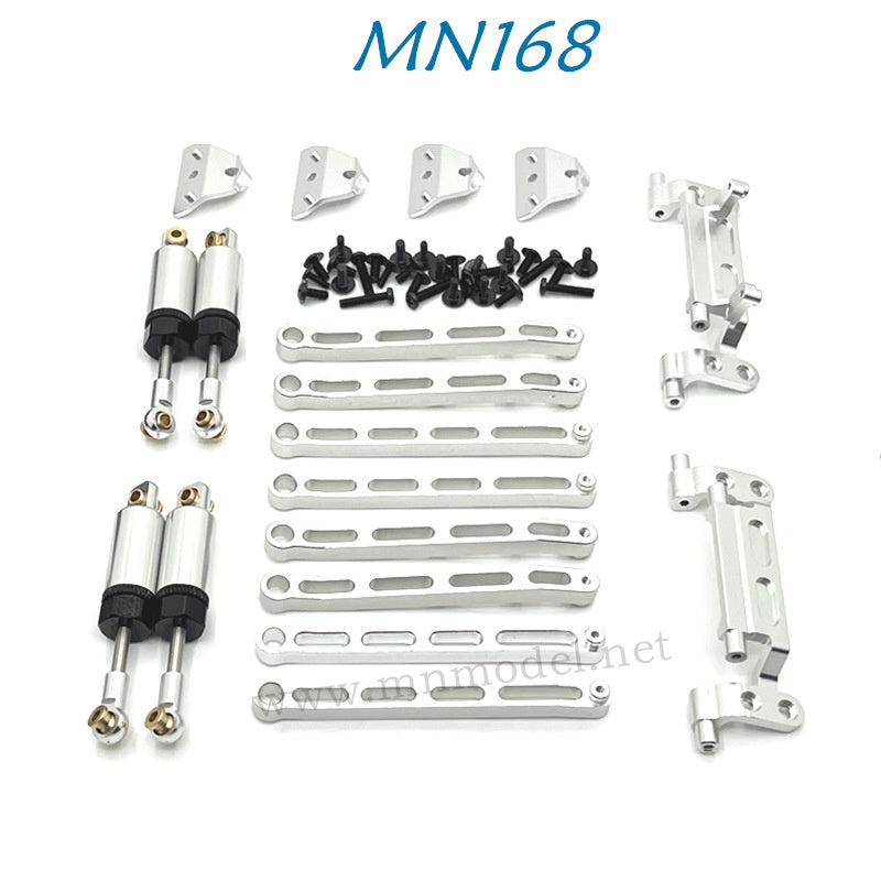 MN MODEL MN168 RC Car Parts Upgrade Metal Kit silver