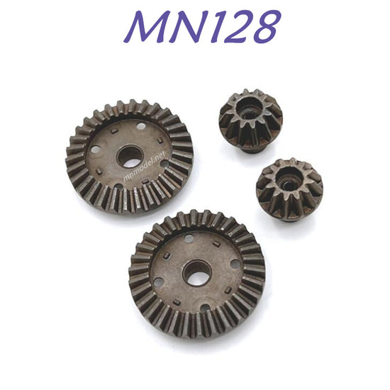 MN MODEL MN128 RC Car Upgrade part Metal Front and Rear Bevel Gear