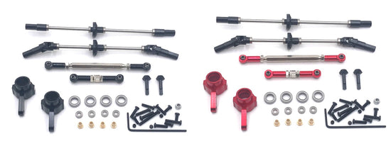 Upgrade Parts Of MN MODEL MN90 RC Car Front and Rear Axle Assembly and Connect Rods