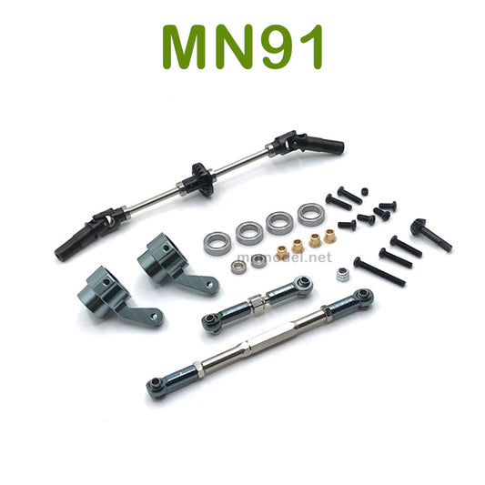 Upgrade parts For MN MODEL MN91 RC Racing Car Front Axle Assembly and Connect Rods 2