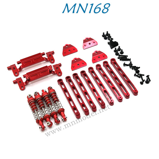 MN MODEL MN168 RC Car Upgrade Parts Alloy Kit red