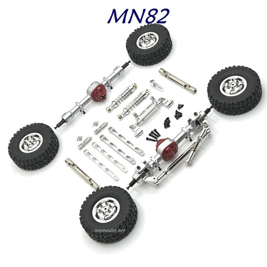 MN MODEL MN82 RC Car Upgrades Metal Kits silver