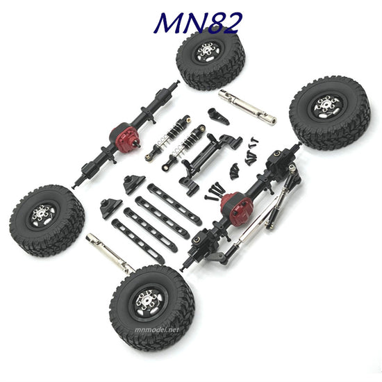 MN MODEL MN82 RC Car Upgrades Metal Kits black