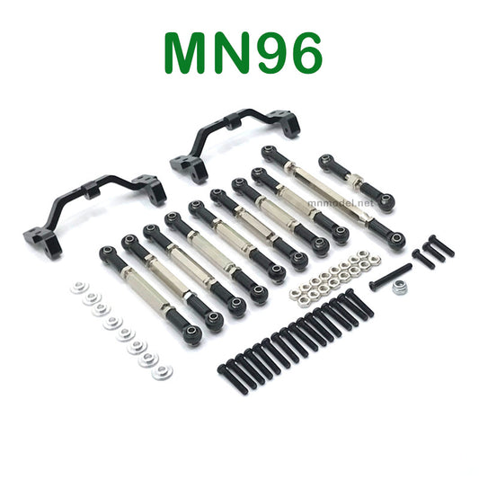 Upgrade parts of MN MODEL MN96 RC Car Connect Rods and Fixing Seat black