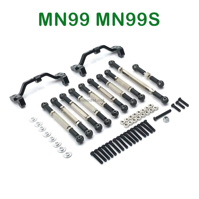 Upgrades Parts of MN MODEL MN99 MN99S RC Car Connect Rods and Fixing Seat black