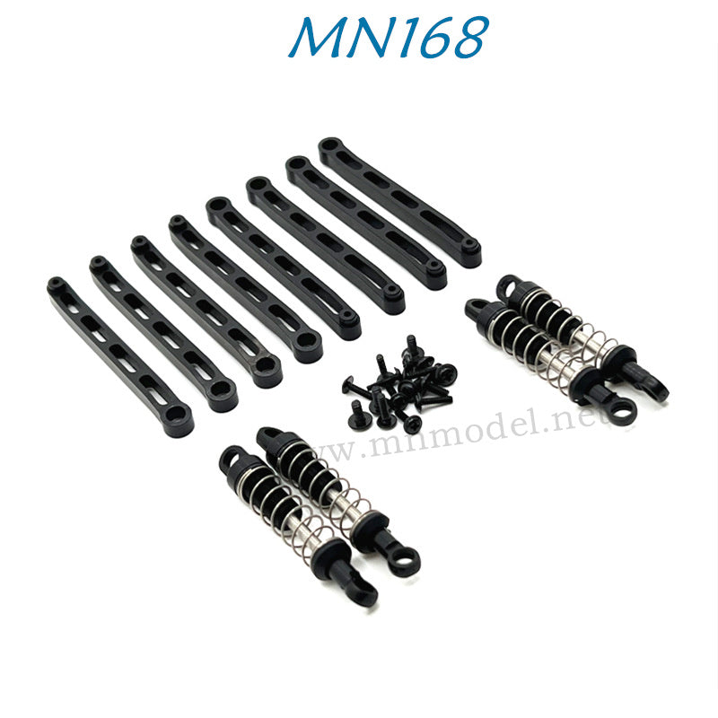 MN MODEL MN168 RC Car Parts Upgrade Metal Shock Chassis Fixing Rod black