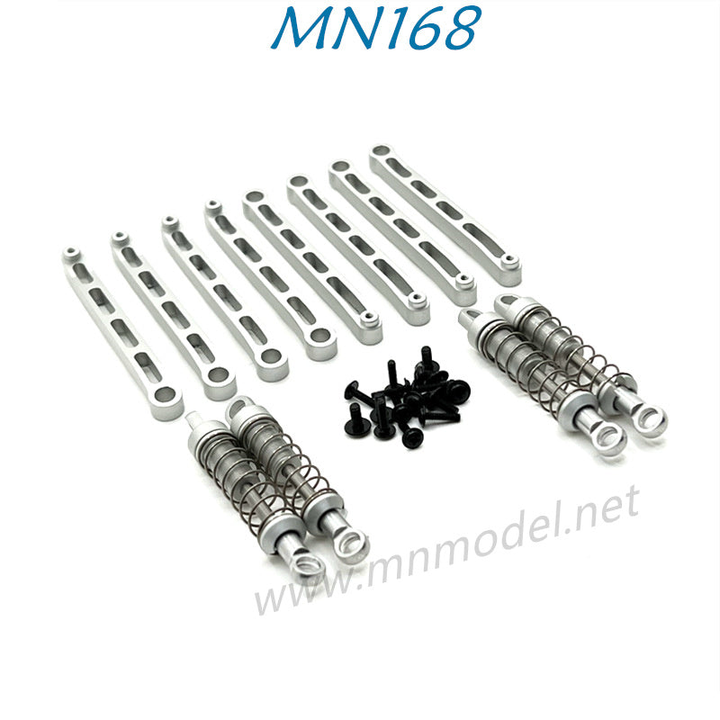 MN MODEL MN168 RC Car Parts Upgrade Metal Shock Chassis Fixing Rod silver